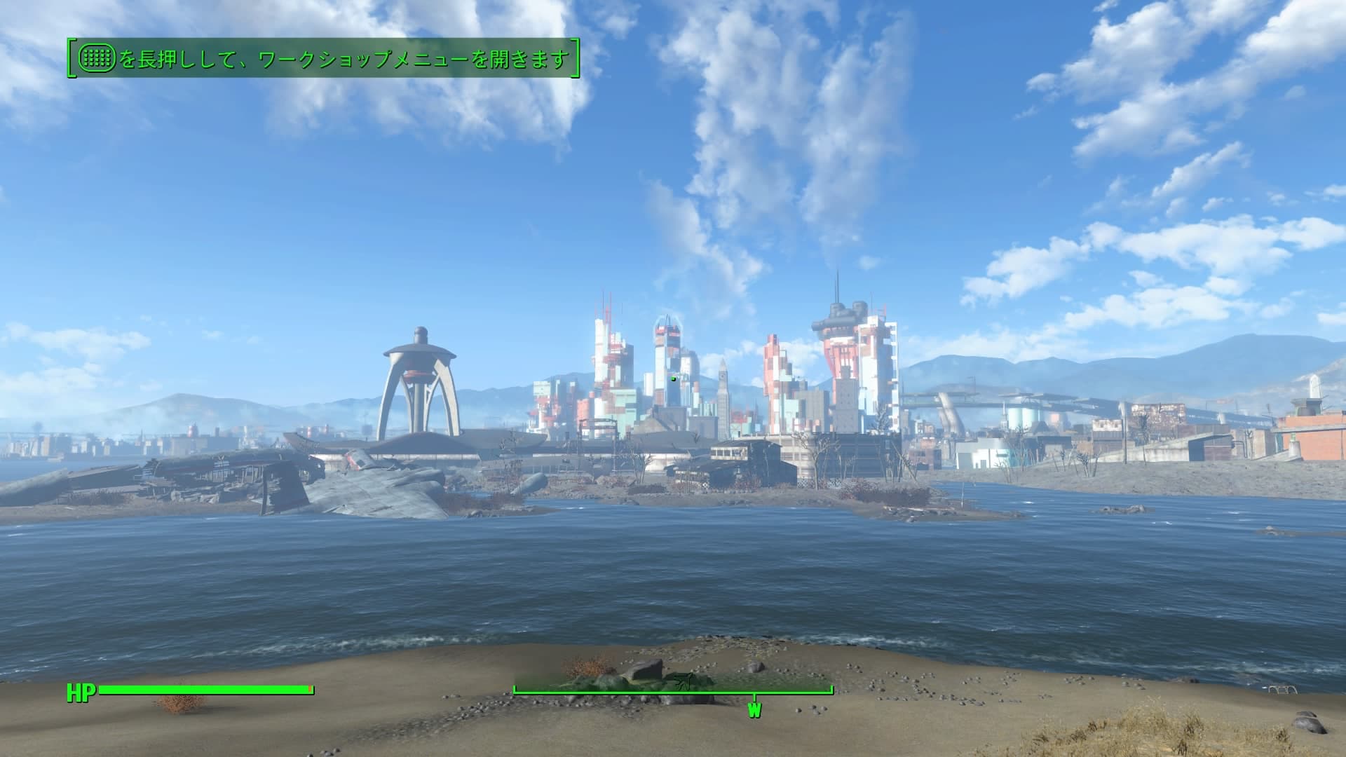 Fallout4 クラフト メインの家を作る まずは拠点の土地探しから ノードハーゲン ビーチが良さそうです あまげー
