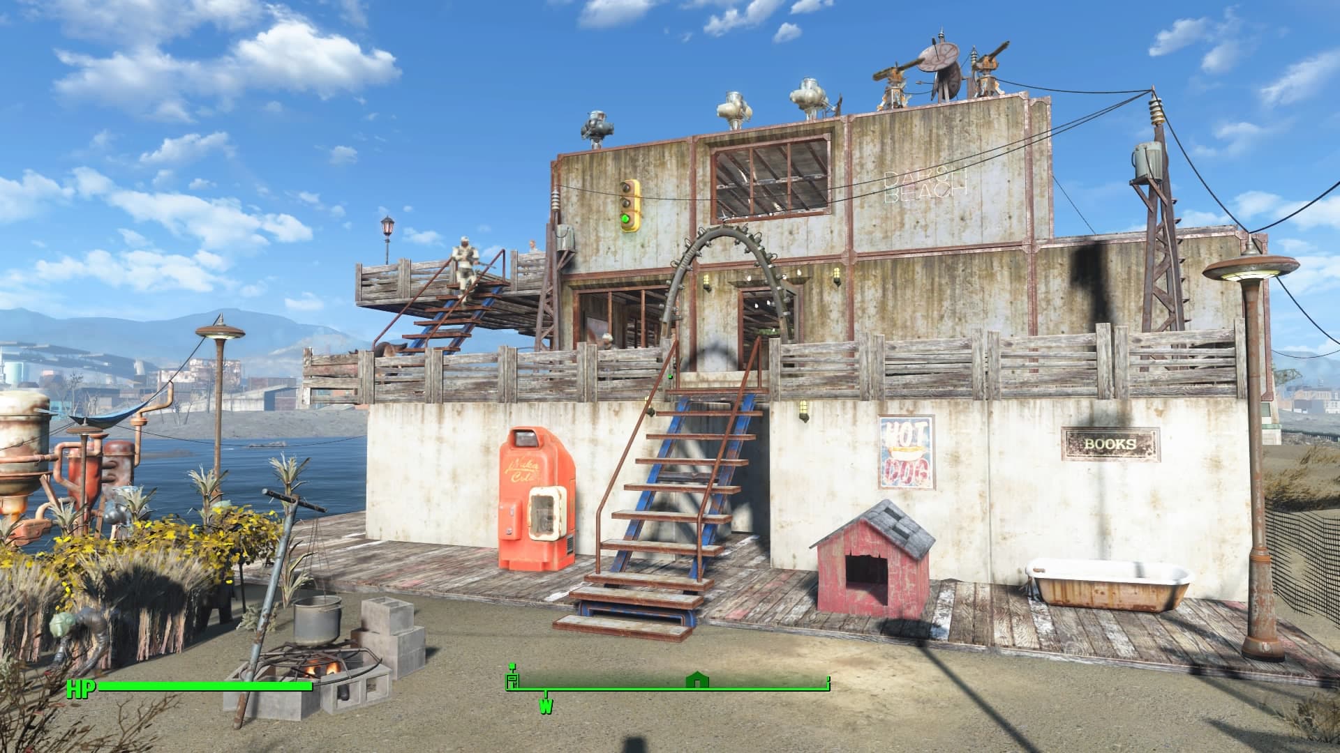 Fallout4 クラフト 見た目が違う メインの家をリフォームしました Dlc Wasteland Workshop の新しいアイテムを使ってます あまげー
